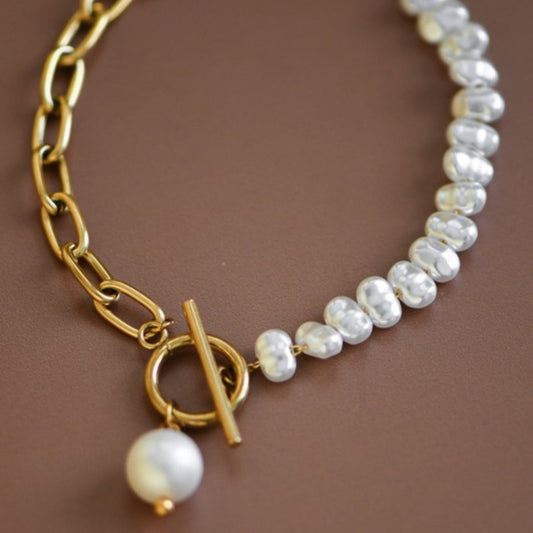 Ava Pearl Chain Bracelet